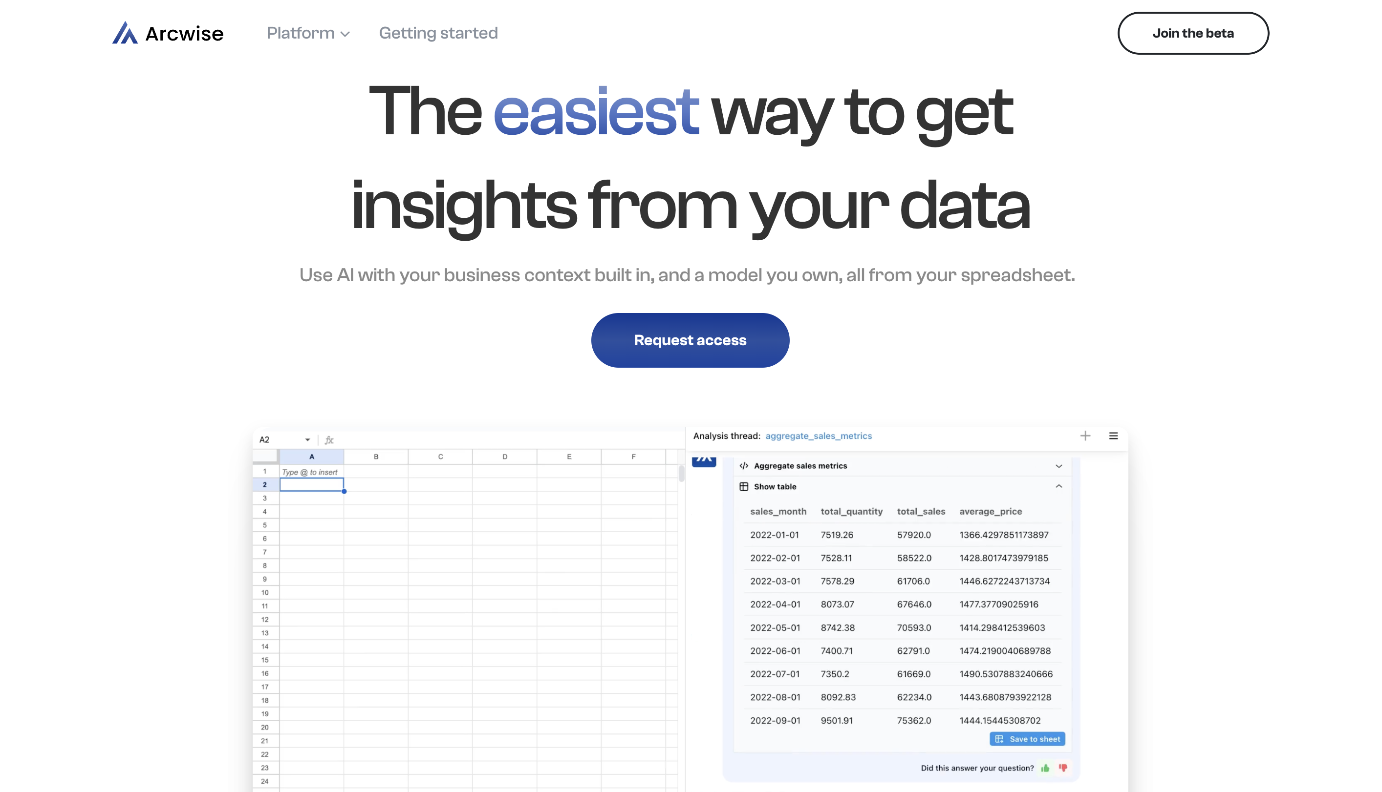 Arcwise: Il tuo Foglio Google Potenziato con AI Analytics